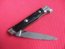 Vintage Italian INDIANA 8" Slant Bolster HORN Switchblade Knife