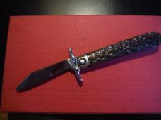 Press Button Knife Co Walden New York Swing Guard