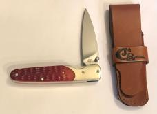 New in Original Packaging 2006 Case Dark Red Slimlock and Sheath