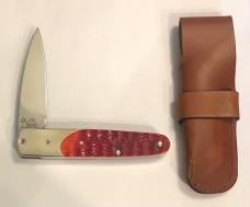 New in Original Packaging 2006 Case Dark Red Slimlock and Sheath