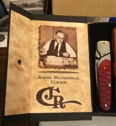 New in Original Packaging 2006 Case Dark Red Slimlock and Sheath