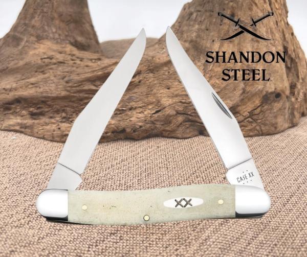 Case XX USA Knives Muskrat Smooth Natural Bone 13317 Stainless Pocket Knife NIB
