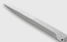 NEW AGA CAMPOLIN 12" SICILIANO FIGHTING KNIFE STAG 4 MIL BLADE RING PULL NICKEL SILVERS BOLSTERS