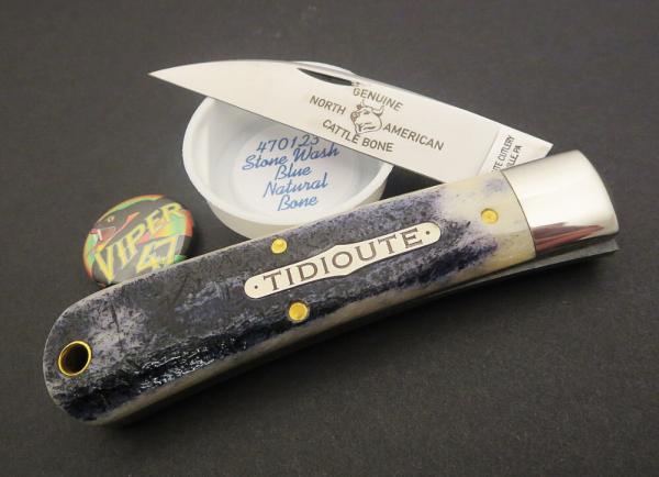 Great Eastern Cutlery Northfield #47 Viper Stone Wash Blue Natural Bone GEC 470123 Great Eastern Cutlery Northfield #47 Viper Stone Wash Blue Natural Bone GEC 470123