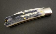 Great Eastern Cutlery Northfield #47 Viper Stone Wash Blue Natural Bone GEC 470123