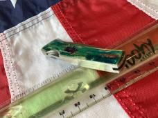 Case xx 1984 Medium Lockback (mdl# 059L SS) w/ Moose Walking in a stream Synthetic Handles -NOS