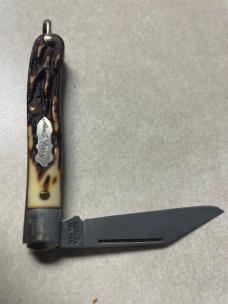 Vintage USA Schrade 12UH pocket knife keychain knife