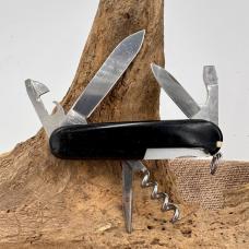 Victorinox Spartan Swiss Army Pocket Knife Black bottle opener corkscrew (237)