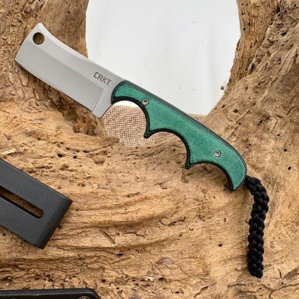 CRKT 2383 MINIMALIST CLEAVER NECK CARRY FIXED BLADE KNIFE WITH SHEATH NIB