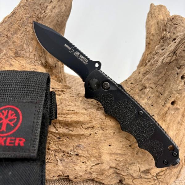 Boker Jim Wagner 1262 Auto Reality Based Blade Folding Pocket Knife w sheath (212C)