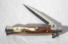 NEW FRANK BELTRAME 9" BRAZILIAN HORN BAYONET BLADE ITALIAN STILETTO