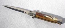 NEW FRANK BELTRAME 9" BRAZILIAN HORN BAYONET BLADE ITALIAN STILETTO