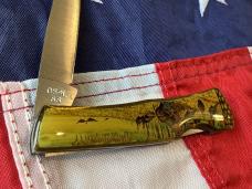 Case xx 1984 Medium Lockback (mdl# 059L SS) w/ Turkey Stroling in the woods Synthetic Handles -NOS