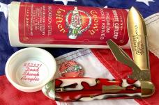 Great Eastern Cutlery, 852221 GEC 85 Crown Lifter w/ Dead Skunk Arcylic Handles +Pin -NOS