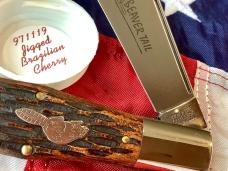 Great Eastern Tidioute Cutlery 971119 Beaver Tail Large Coke Bottle w Jigged Brazilian Cherry Handle