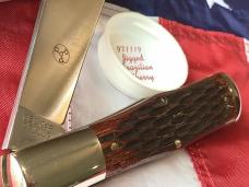 Great Eastern Tidioute Cutlery 971119 Beaver Tail Large Coke Bottle w Jigged Brazilian Cherry Handle