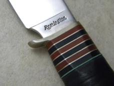 Remington USA RH33C 175th Anniv. 1816-1991 Stacked Leather Fixed Blade Display Knife