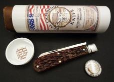 GREAT EASTERN CUTLERY #93 LAMBFOOT FLAT CAP JIGGED BONE SFO CHARLIE CAMPAGNA GEC