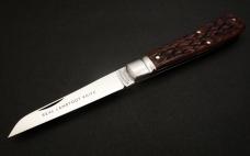 GREAT EASTERN CUTLERY #93 LAMBFOOT FLAT CAP JIGGED BONE SFO CHARLIE CAMPAGNA GEC