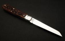 GREAT EASTERN CUTLERY #93 LAMBFOOT FLAT CAP JIGGED BONE SFO CHARLIE CAMPAGNA GEC