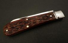 GREAT EASTERN CUTLERY #93 LAMBFOOT FLAT CAP JIGGED BONE SFO CHARLIE CAMPAGNA GEC