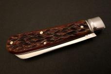 GREAT EASTERN CUTLERY #93 LAMBFOOT FLAT CAP JIGGED BONE SFO CHARLIE CAMPAGNA GEC