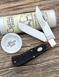 GEC ** CRIPPLE CREEK 2009 HEMLOCK RED BONE SCOUT KNIFE