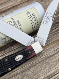 GEC ** CRIPPLE CREEK 2009 HEMLOCK RED BONE SCOUT KNIFE