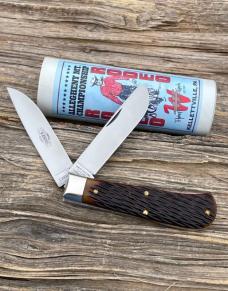 GEC TIDIOUTE ** 735221 SFA ANTIQUE AUTUMN PEACH SEED JIGGED BONE SQUARE END TRAPPER
