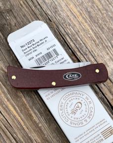 CASE XX ** 2025 DARK RED BURLAP MICARTA CS SOD BUSTER JR