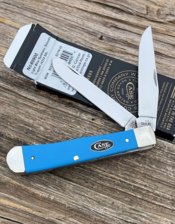 CASE XX ** 2025 SMOOTH LIGHT BLUE SYNTHETIC TRAPPER CASE XX ** 2025 SMOOTH LIGHT BLUE SYNTHETIC TRAPPER