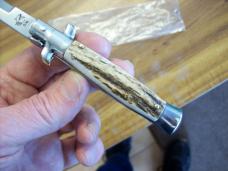 Italian 7 Inch Picklock Dolphin Maniago, Italy Gen. Stag/Antler UNUSED Beauty!