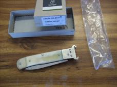 Hubertus Knife Shellpuller Patronenzieher Large Size 11 White Bone UNUSED NIB.