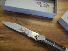 Hubertus Knife Solingen, Germany Size 10 Medium Clip-Point Rare Green Micarta NIB