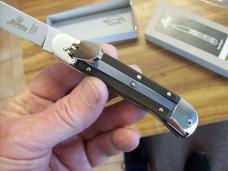 Hubertus Knife Solingen, Germany Size 10 Medium Clip-Point Rare Green Micarta NIB
