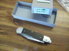 Hubertus Knife Solingen, Germany Size 10 Medium Clip-Point Rare Green Micarta NIB