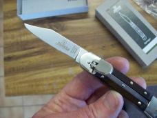 Hubertus Knife Solingen, Germany Small 08 Exotic Rare Green Micarta 5 3/4 " Open Lilyput NIB