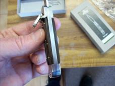 Hubertus Knife Solingen, Germany Small 08 Exotic Rare Green Micarta 5 3/4 " Open Lilyput NIB