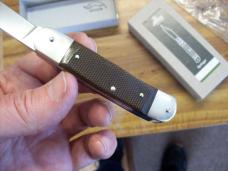 Hubertus Knife Solingen, Germany Small 08 Exotic Rare Green Micarta 5 3/4 " Open Lilyput NIB