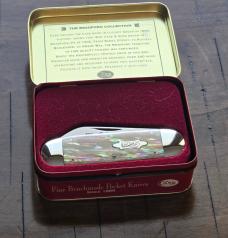 Case Classic 2050 Sunfish 1995 Knife – Exotic Awabi Shell – Salesman Sample & Tin