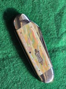 Case Classic 2050 Sunfish 1995 Knife – Exotic Awabi Shell – Salesman Sample & Tin