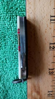 Vintage Camillus Model 862 Silver Sword Lockback Key Ring Knife Unused Condition