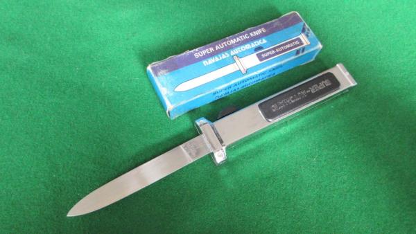 c. 1970's OTF NAVAJAS Automatica Super Automatic Stainless Steel MIB 