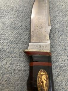 Incredibly RARE!! Antique KA-BAR, UNION CUTLERY, Standing Bear Hunting Knife