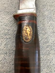 Incredibly RARE!! Antique KA-BAR, UNION CUTLERY, Standing Bear Hunting Knife