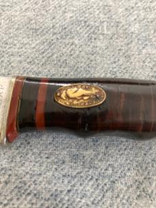 Incredibly RARE!! Antique KA-BAR, UNION CUTLERY, Standing Bear Hunting Knife