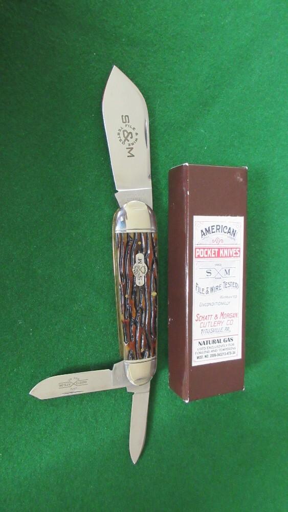 Schatt & Morgan Wildcat Driller Split Backspring Whittler F&W Series 3 043213