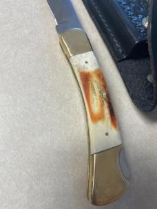 1980'S PARKER IMAI LOCK BLADE FOLDING KNIFE K-250 BIG LOU BONE W/BOX