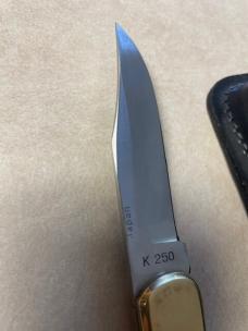 1980'S PARKER IMAI LOCK BLADE FOLDING KNIFE K-250 BIG LOU BONE W/BOX