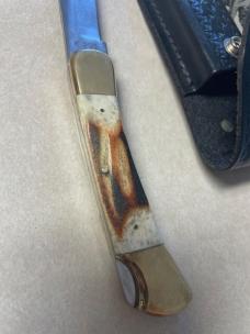 1980'S PARKER IMAI LOCK BLADE FOLDING KNIFE K-250 BIG LOU BONE W/BOX